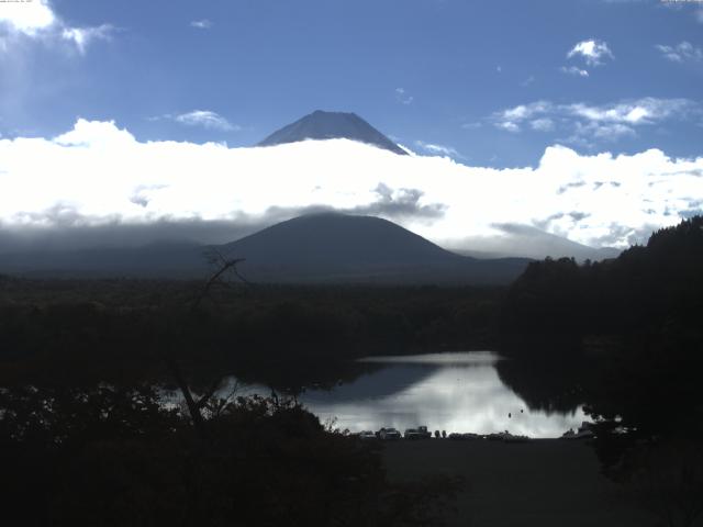 精進湖からの富士山