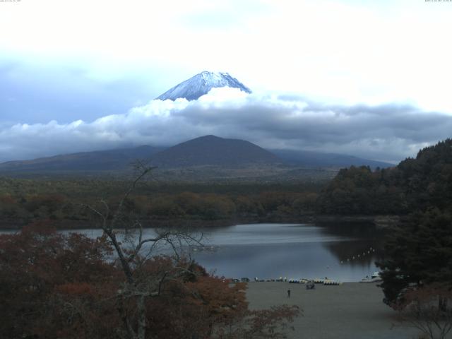 精進湖からの富士山