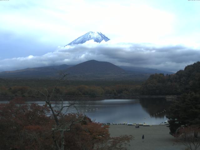 精進湖からの富士山