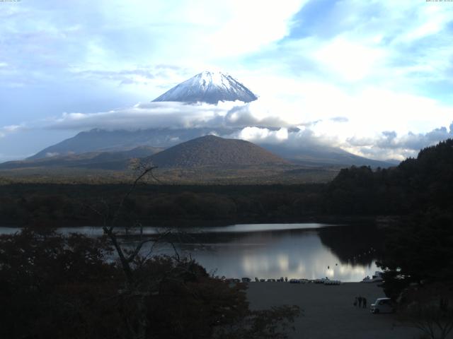 精進湖からの富士山