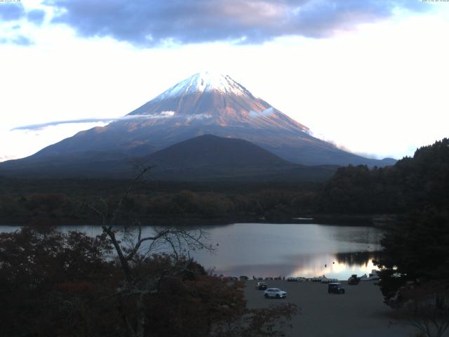 精進湖からの富士山