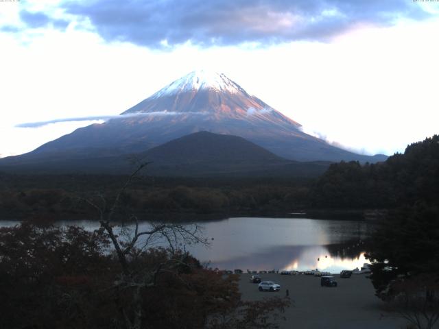 精進湖からの富士山