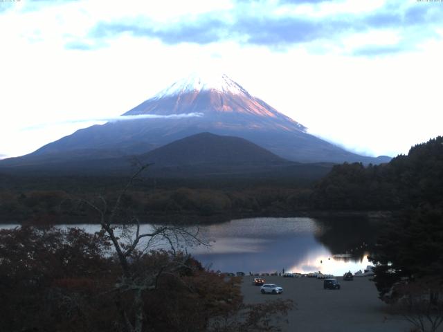 精進湖からの富士山