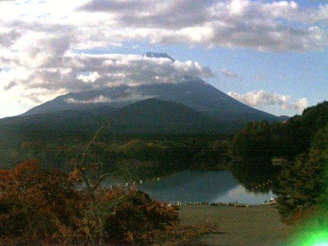 精進湖からの富士山