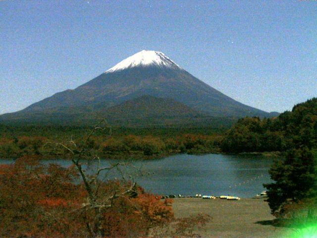 精進湖からの富士山