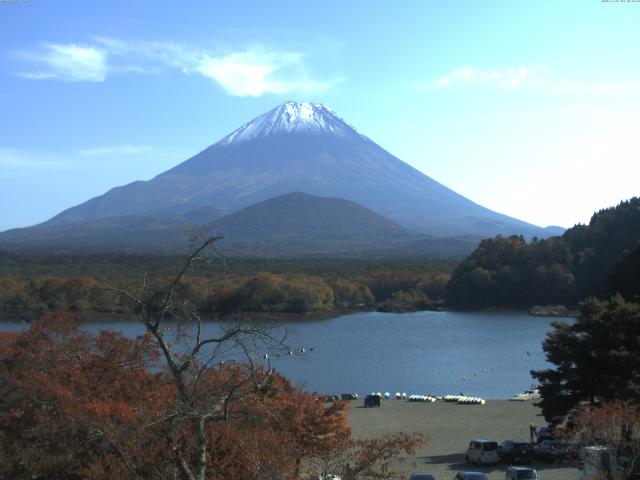 精進湖からの富士山