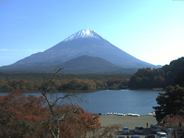 精進湖からの富士山