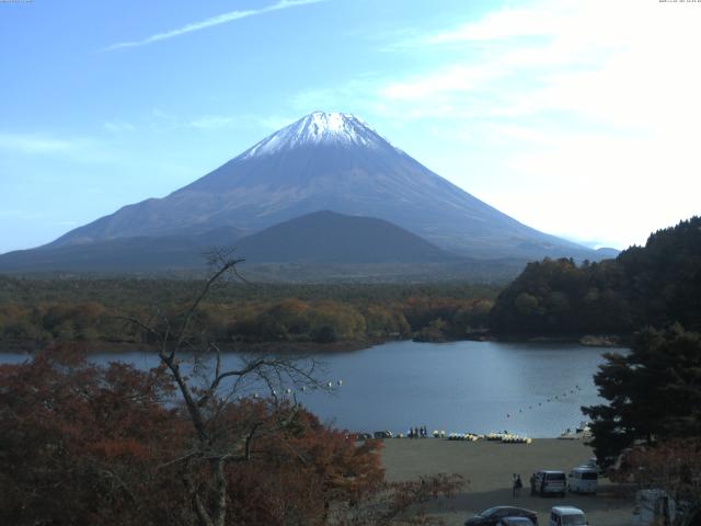 精進湖からの富士山