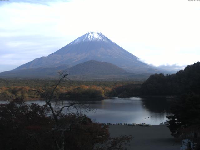 精進湖からの富士山