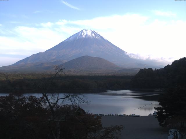 精進湖からの富士山