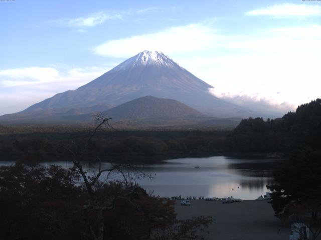 精進湖からの富士山