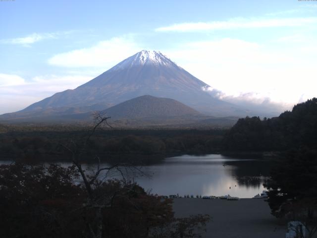 精進湖からの富士山