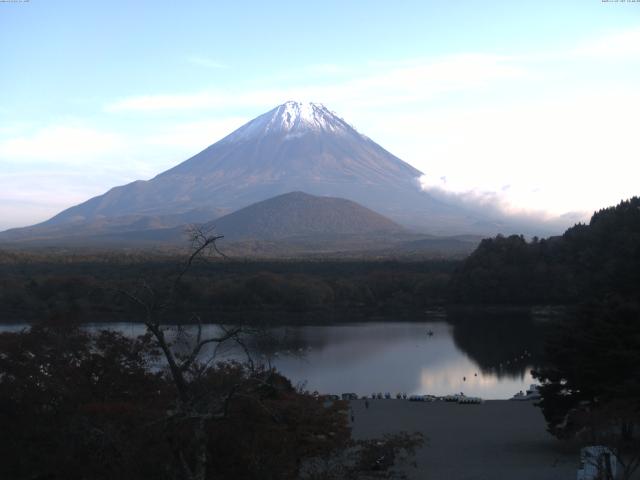 精進湖からの富士山