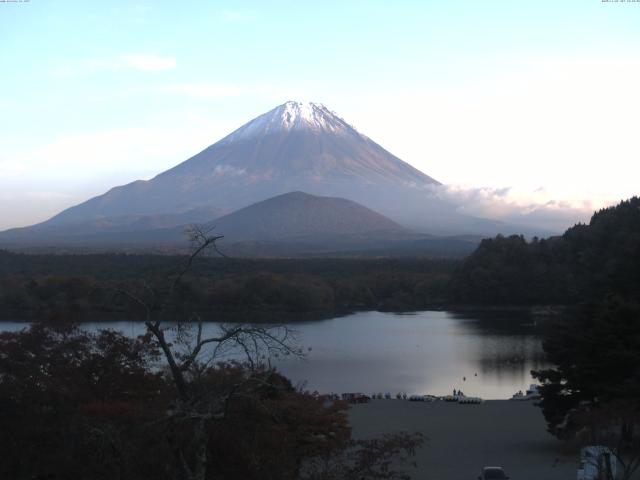 精進湖からの富士山