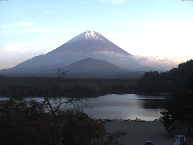 精進湖からの富士山