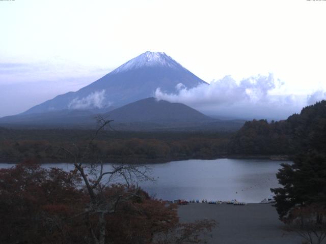 精進湖からの富士山