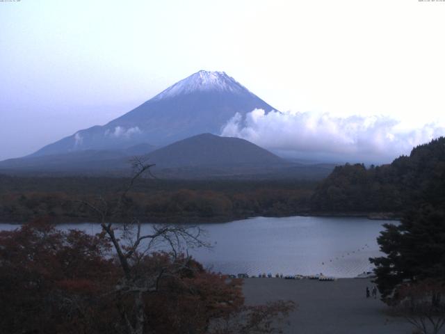 精進湖からの富士山