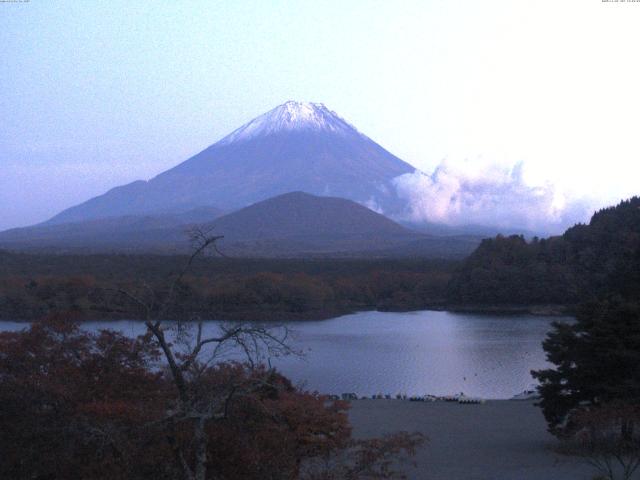 精進湖からの富士山