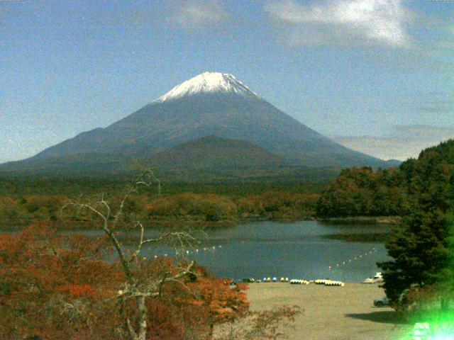 精進湖からの富士山