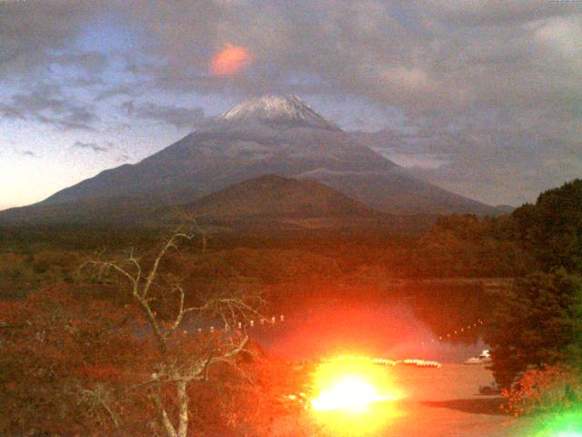 精進湖からの富士山