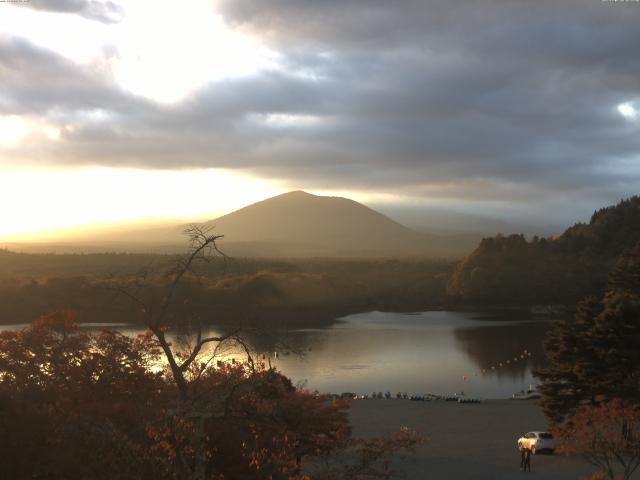 精進湖からの富士山