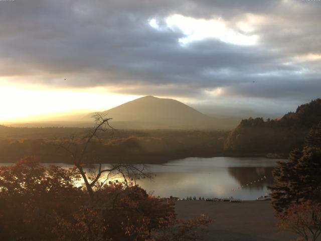 精進湖からの富士山
