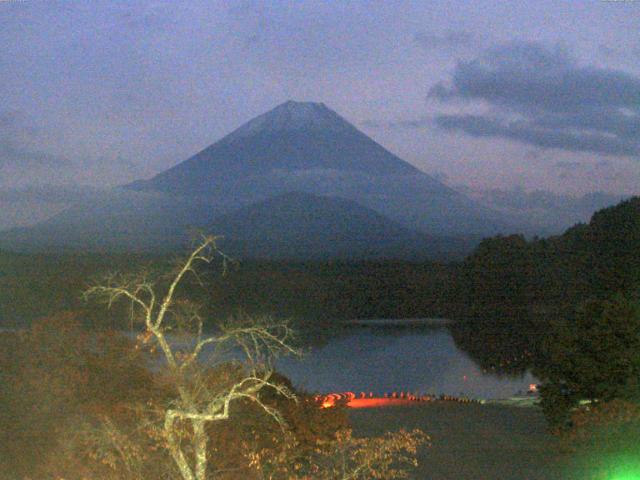 精進湖からの富士山