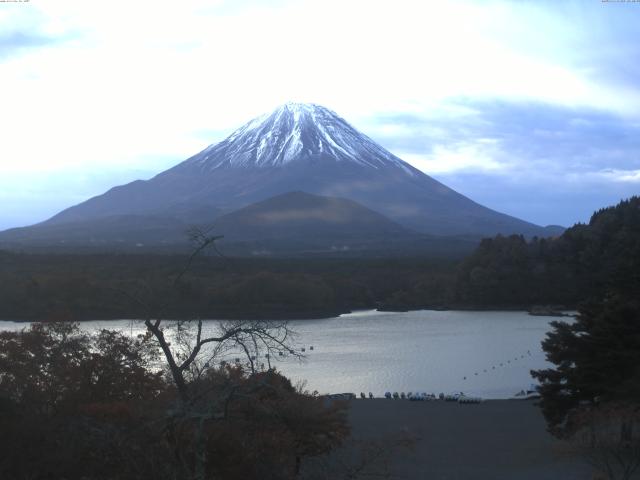 精進湖からの富士山