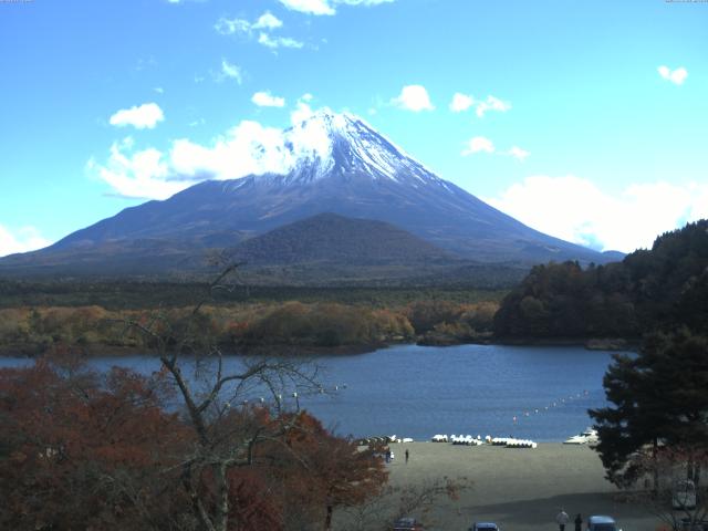 精進湖からの富士山