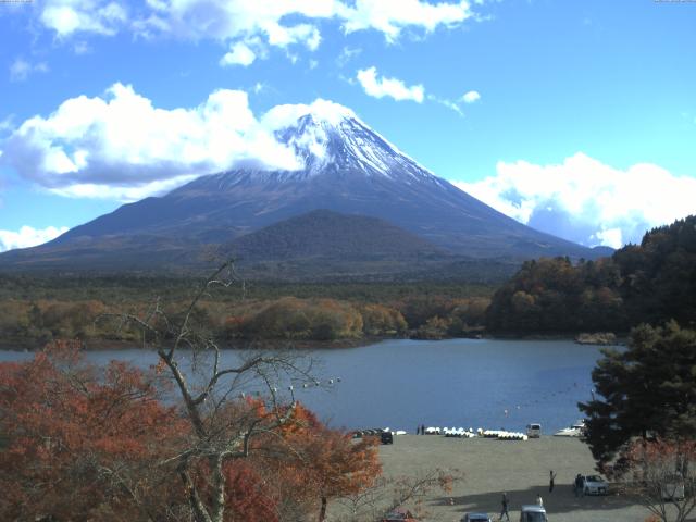 精進湖からの富士山
