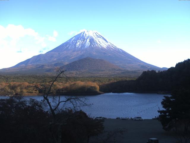精進湖からの富士山
