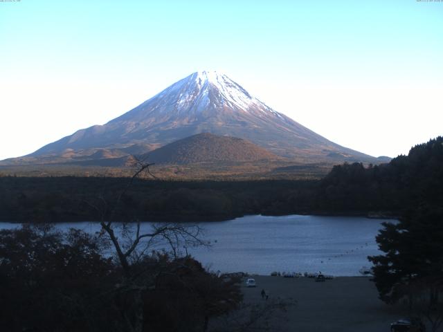 精進湖からの富士山
