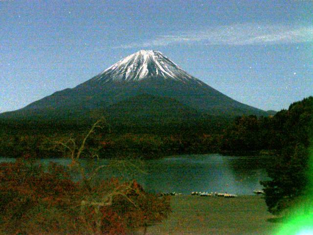 精進湖からの富士山