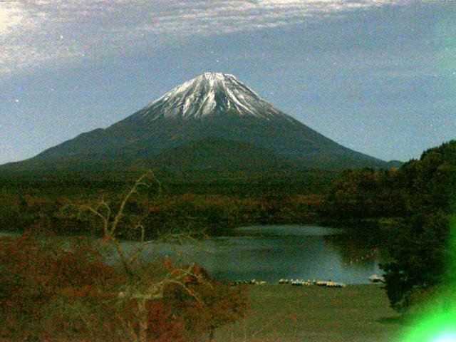 精進湖からの富士山