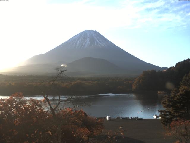 精進湖からの富士山