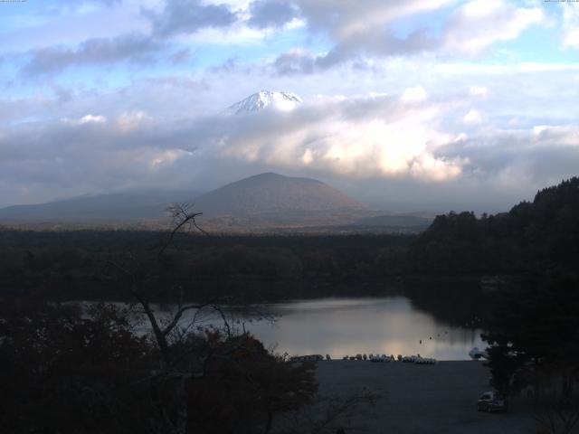 精進湖からの富士山