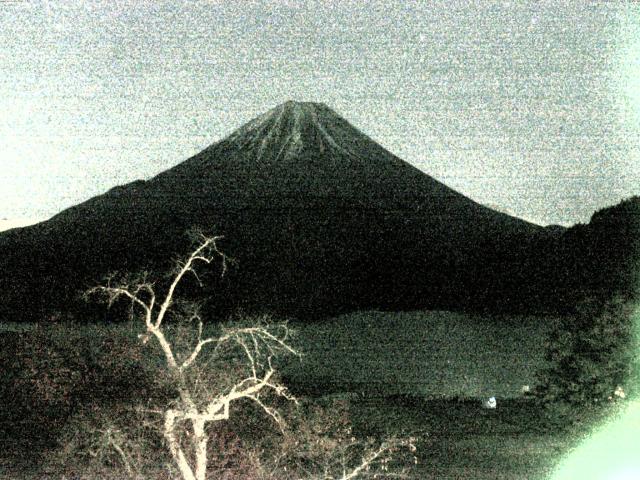 精進湖からの富士山
