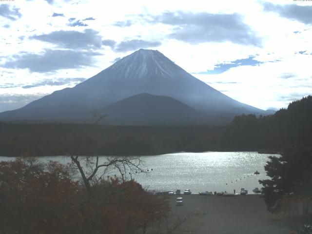 精進湖からの富士山