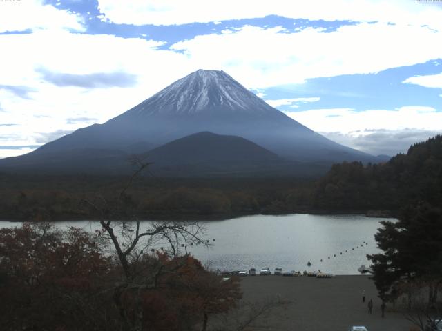 精進湖からの富士山