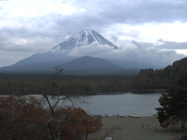精進湖からの富士山