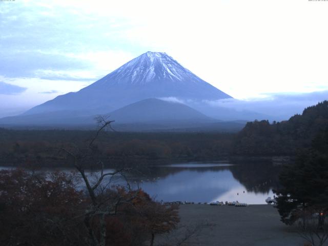 精進湖からの富士山