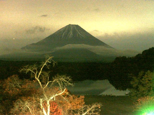 精進湖からの富士山