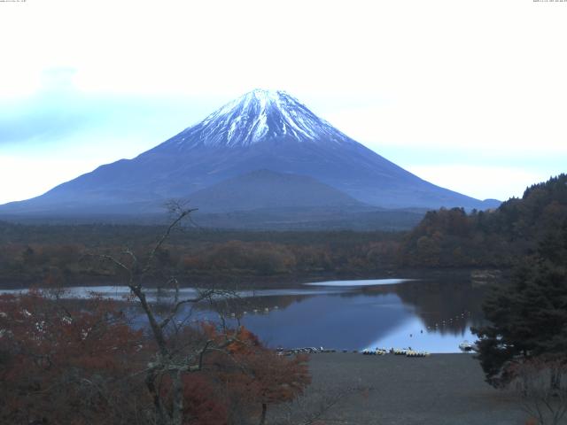精進湖からの富士山