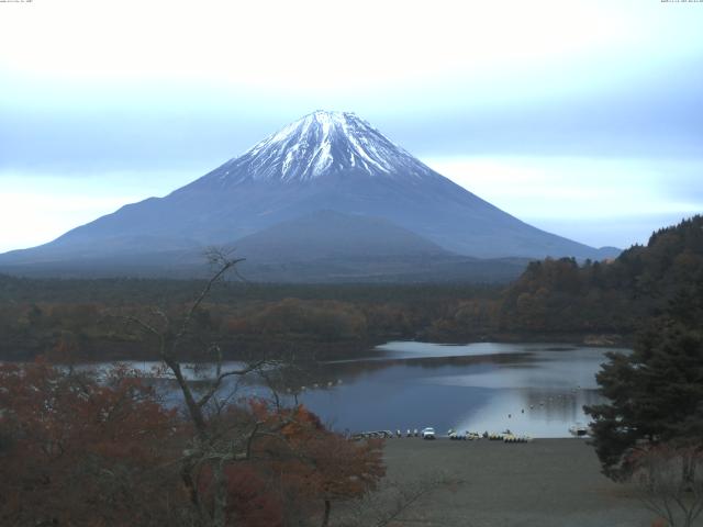 精進湖からの富士山