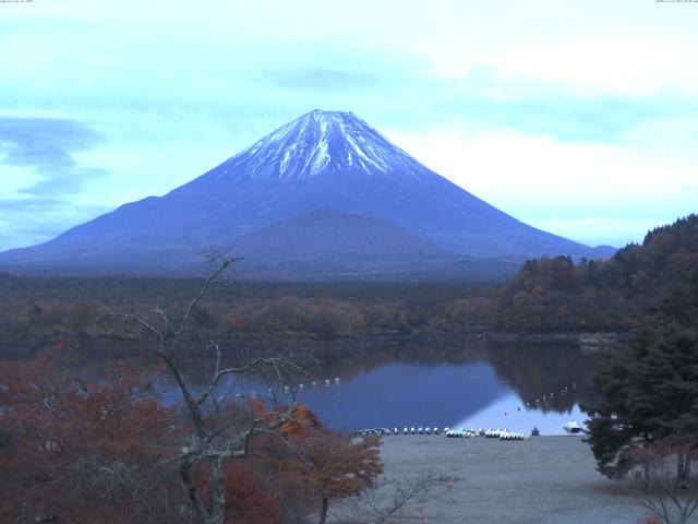 精進湖からの富士山