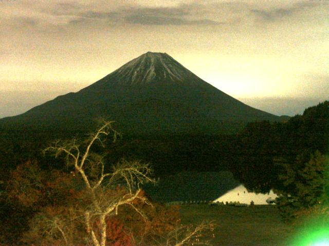 精進湖からの富士山