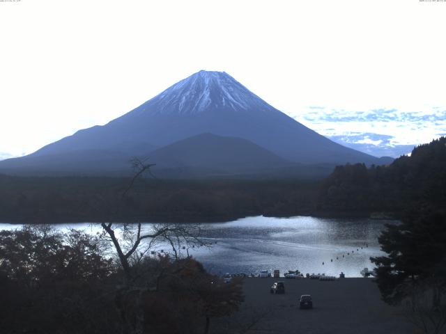 精進湖からの富士山