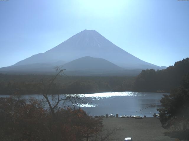 精進湖からの富士山