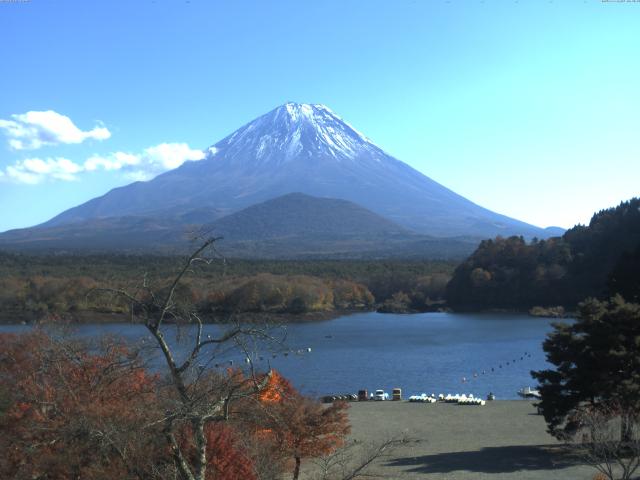 精進湖からの富士山
