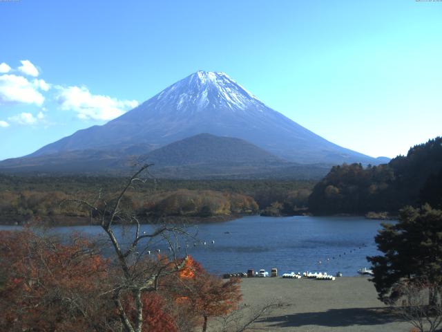 精進湖からの富士山